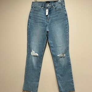 Banana Republic Blue Boyfriend Jeans Distressed Denim